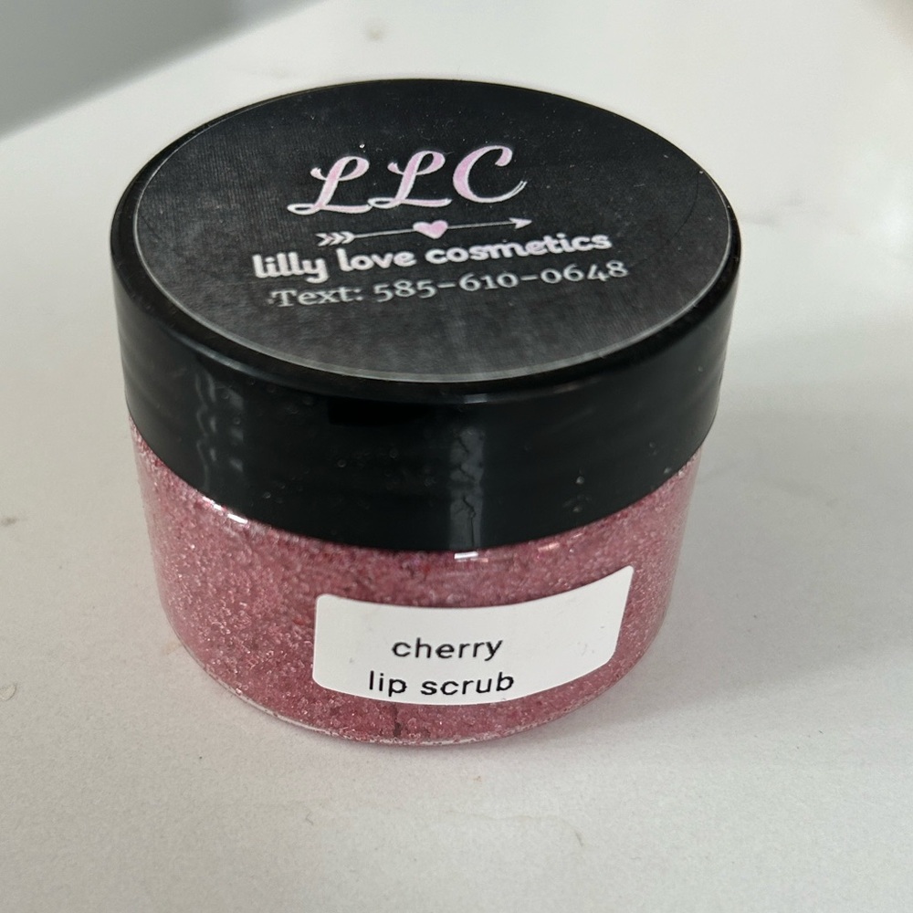 Cherry Lip Scrub - handmade